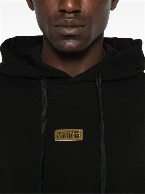 Felpa uomo con placca logata Versace jeans Couture | 79GAIT07CF01TG89